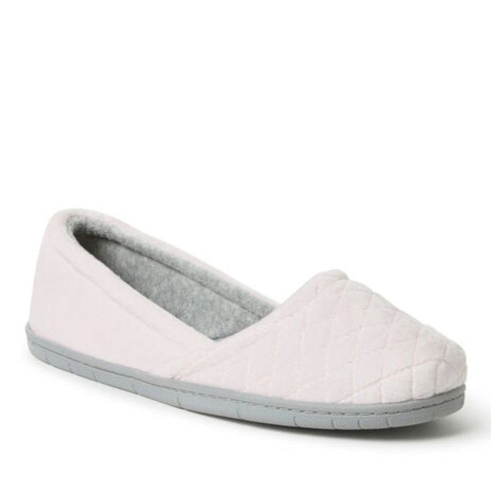 dearfoams Women's Pink Katie Velour Closed Back / NWT / Size M